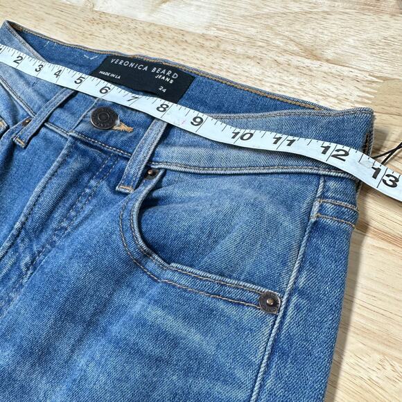 Veronica Beard Carly Kick Flare High Rise Jeans in Clearwater Size 24/00 NWT - Picture 8 of 10